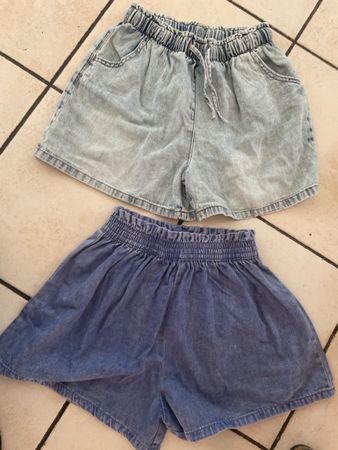 2 Sommer Jeans Shorts von Next, Gr. 146, Neu