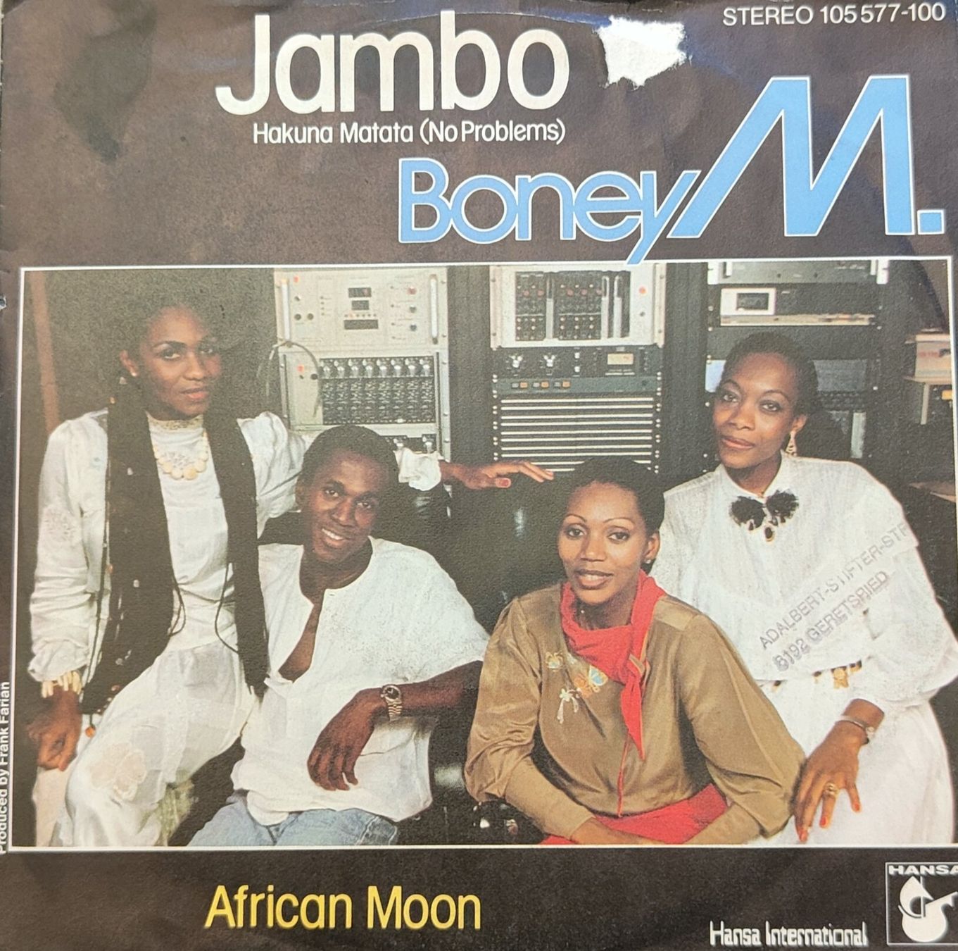 Schallplatten: Vinyl Single Boney M. - Jambo Hakuna Matata (No Problems) – Gebraucht aus Langenthal von