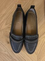 Cosmoparis Loafer schwarz mit Nieten Grösse 38 gebraucht