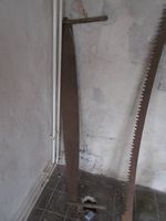 BaumHandSäge ANTIK SEHR ALT/ 1X SCHMALL/1XBREITES BLATT 2MAN