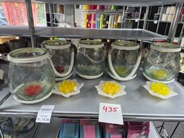 435 Posten Kerzen & Deko aus Liquidation