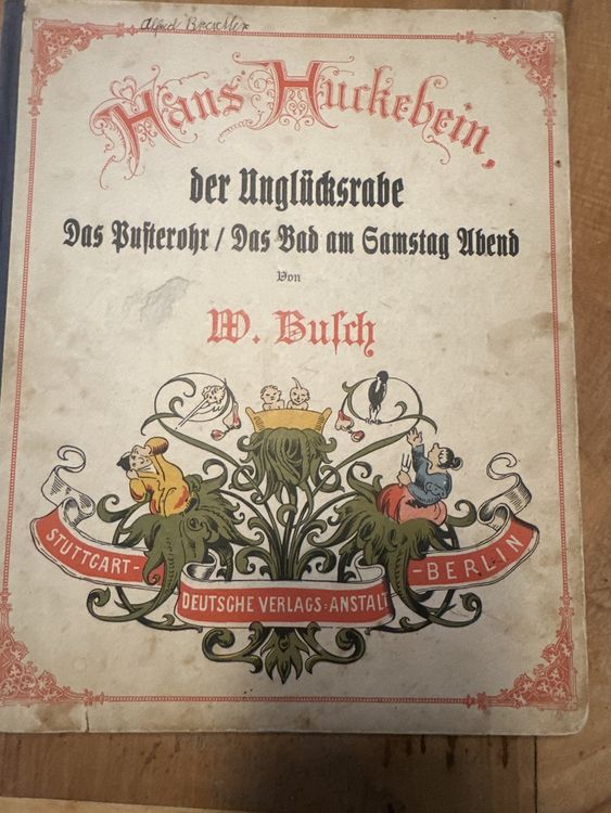 Libri: Antikes Kinderbuch "Hans Huckebein" – Usato da Frauenfeld venduto da aluma14 1