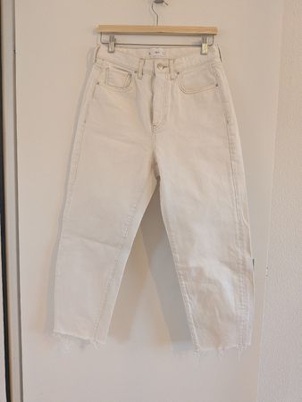 Mango White Denim Jeans Size EU36