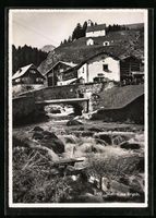 AK Brigels, Ortspartie mit Kirche, 1944