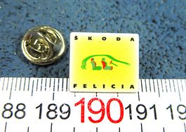 SKODA FELICIA AUTO LOGO PIN GLASIERT 18mm VINTAGE