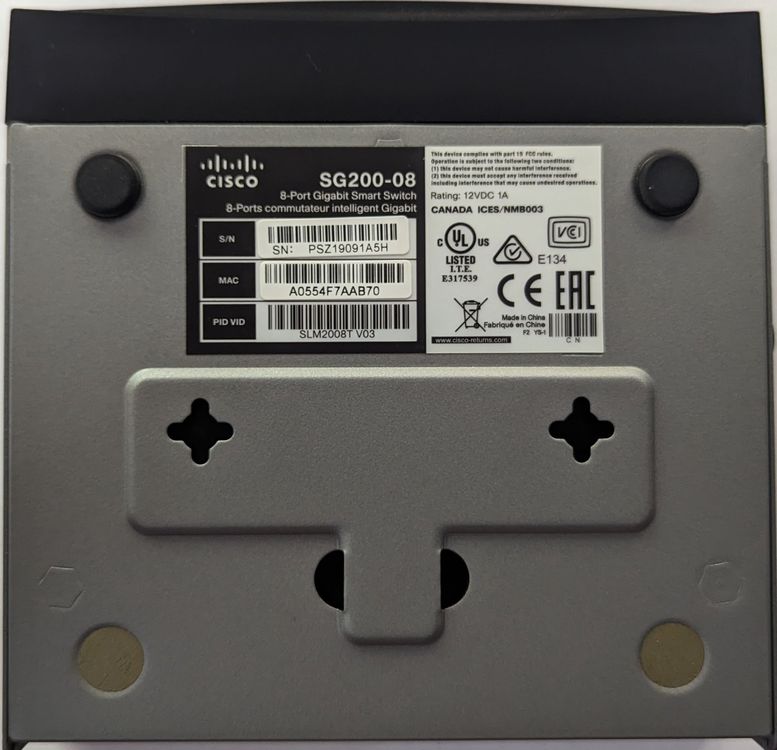 Cisco smart switch sg200 08 8 port gigabit kaufen auf ricardo