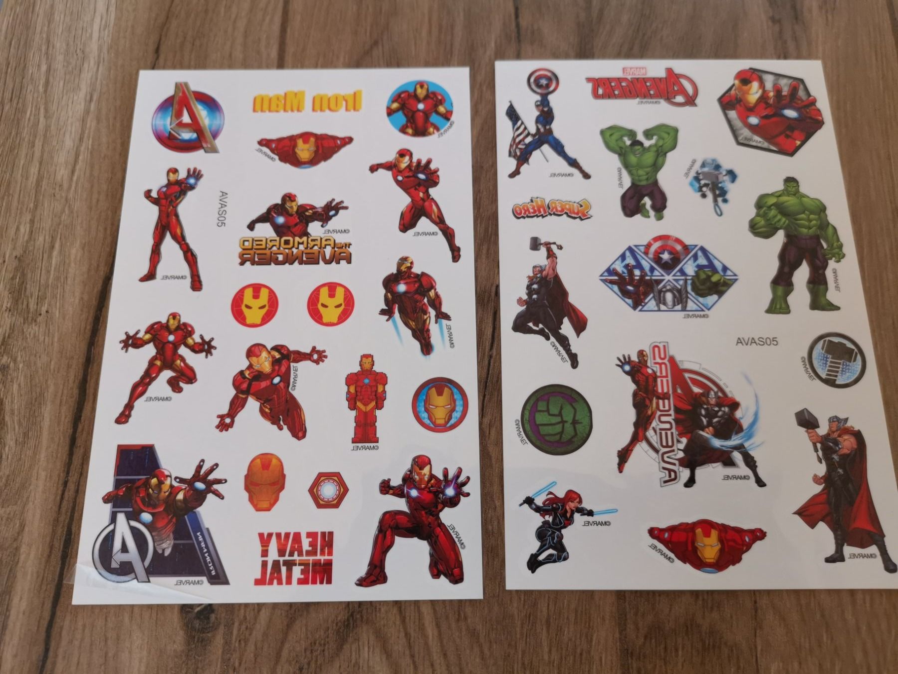 Sticker: Marvel Avenger Kinder Tattoo 2 Stück – Nuovo e nell'imballaggio originale da Fankhaus (Trub) venduto da sun_7677