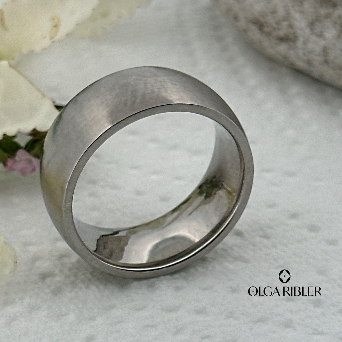 Olga Ribler Anelli: Basic Ring Edelstahl - matt - Grösse 56 – Nuovo (secondo la descrizione) da Luzern venduto da Schmuckoutlet 4