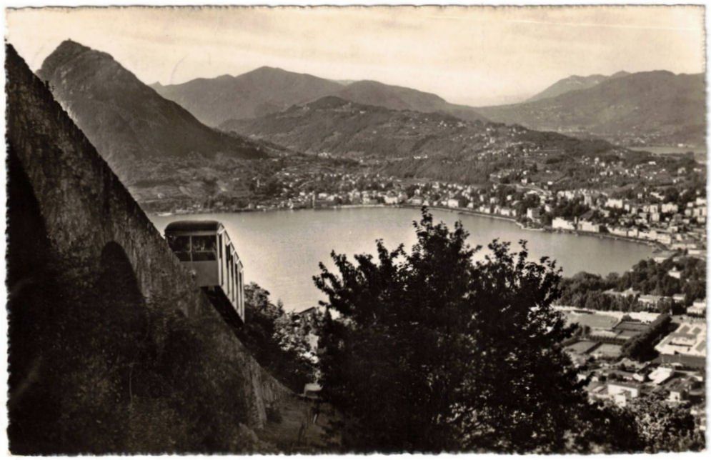 Cartoline postali: Lugano - Standseilbahn Monte Brè – Usato da Binningen venduto da Mountainrider