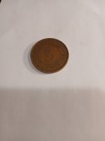 Pièce de 5 cents de Maurice, année 1967. Rare!