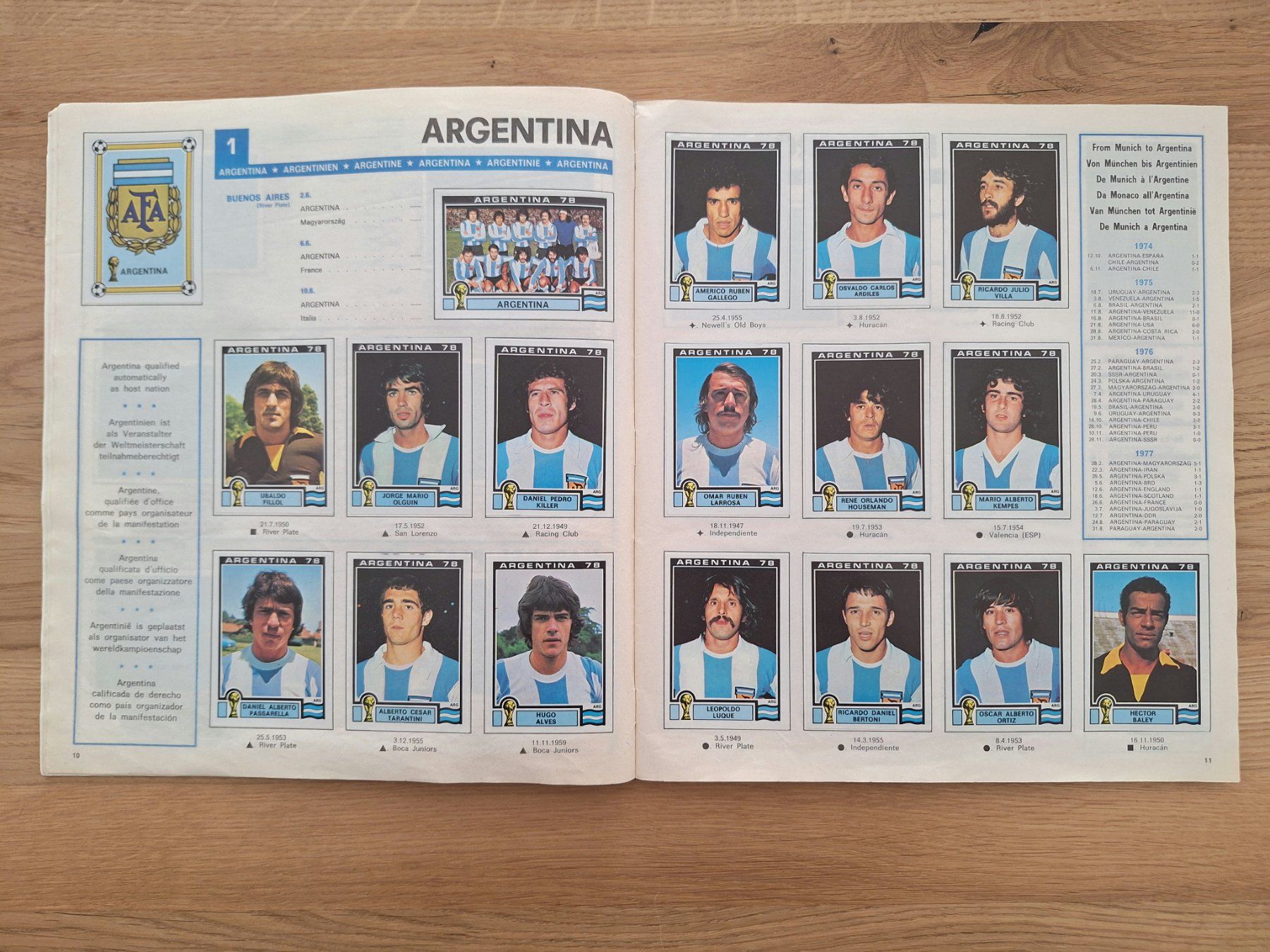Panini Alben: PANINI WORLD CUP 1978 – Gebraucht aus St. Gallen von Matrix023 3