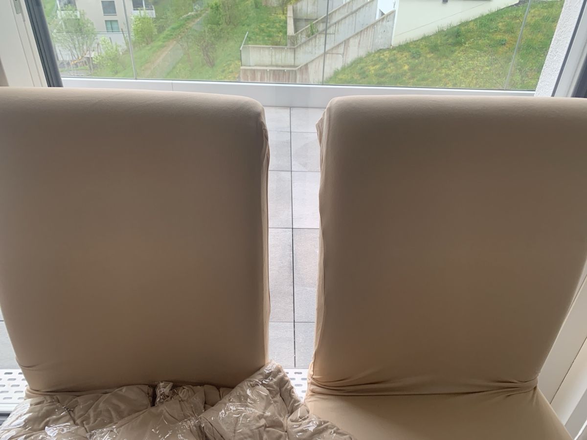 Stoffe: 10 NEW beige chair covers, super soft! – Neu und originalverpackt aus Immensee von Gitter 5