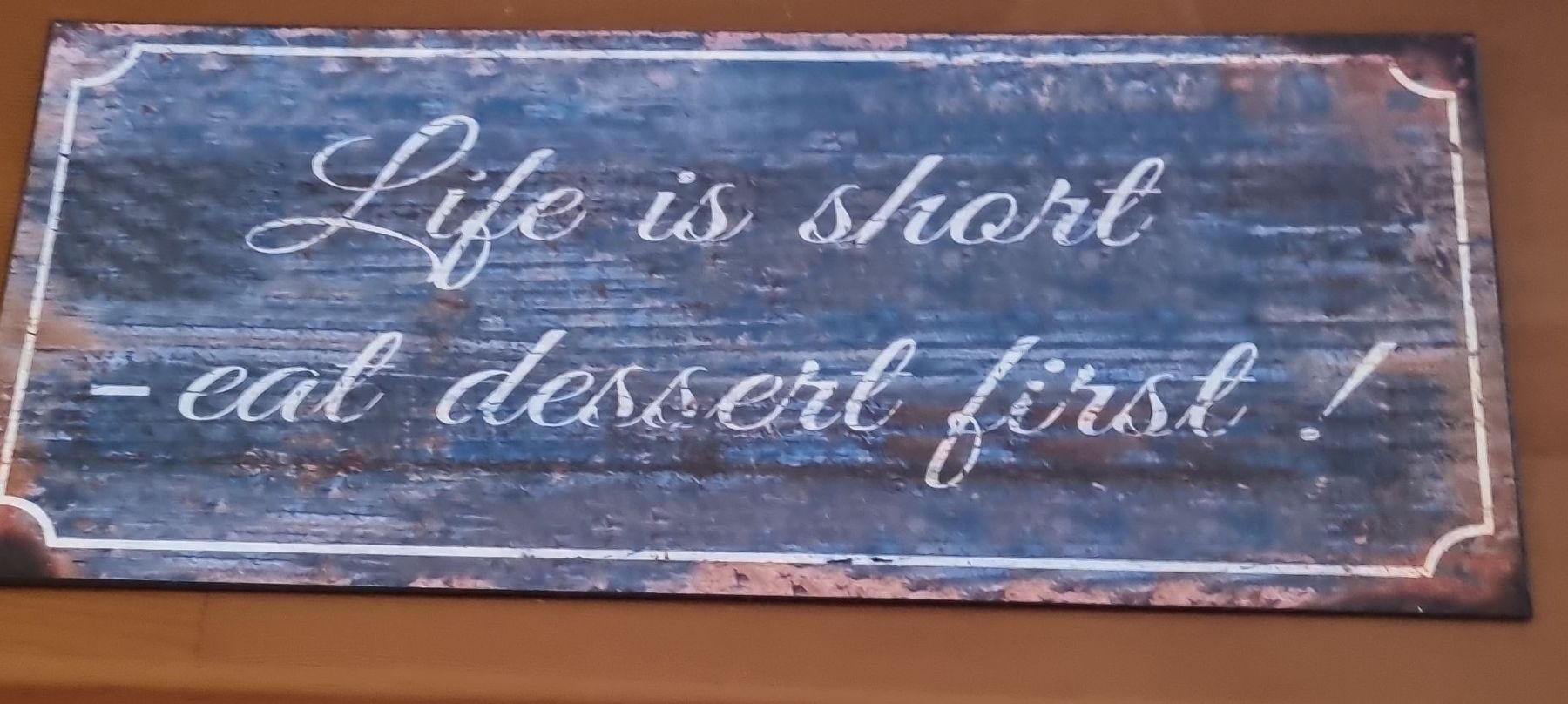 Tutte le decorazioni: Wanddeko "Life is short" – Usato da Selzach venduto da fam.pauli