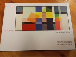 Beau livre d'art "Sehend Lesen Lesend Sehen" Beat Maeschi