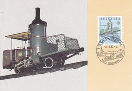Vitznau-Rigi Bahn Postkarte 1983 Zahnradbahn Schweiz