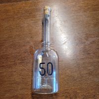 Glasflasche mit 50