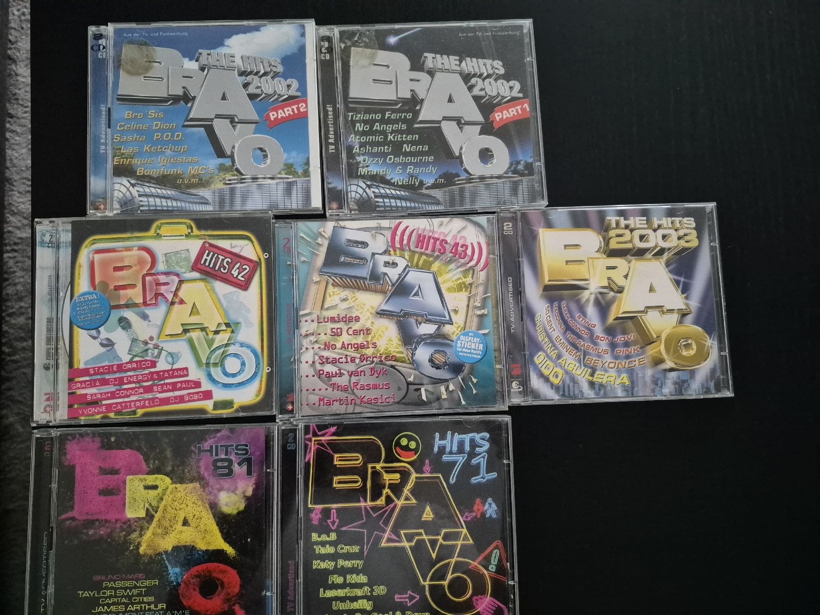CD: Bravo Hits CD Sammlung 2002, 2003, 42, 43, 71, 81 – Usato da Gelterkinden venduto da Nicole01012
