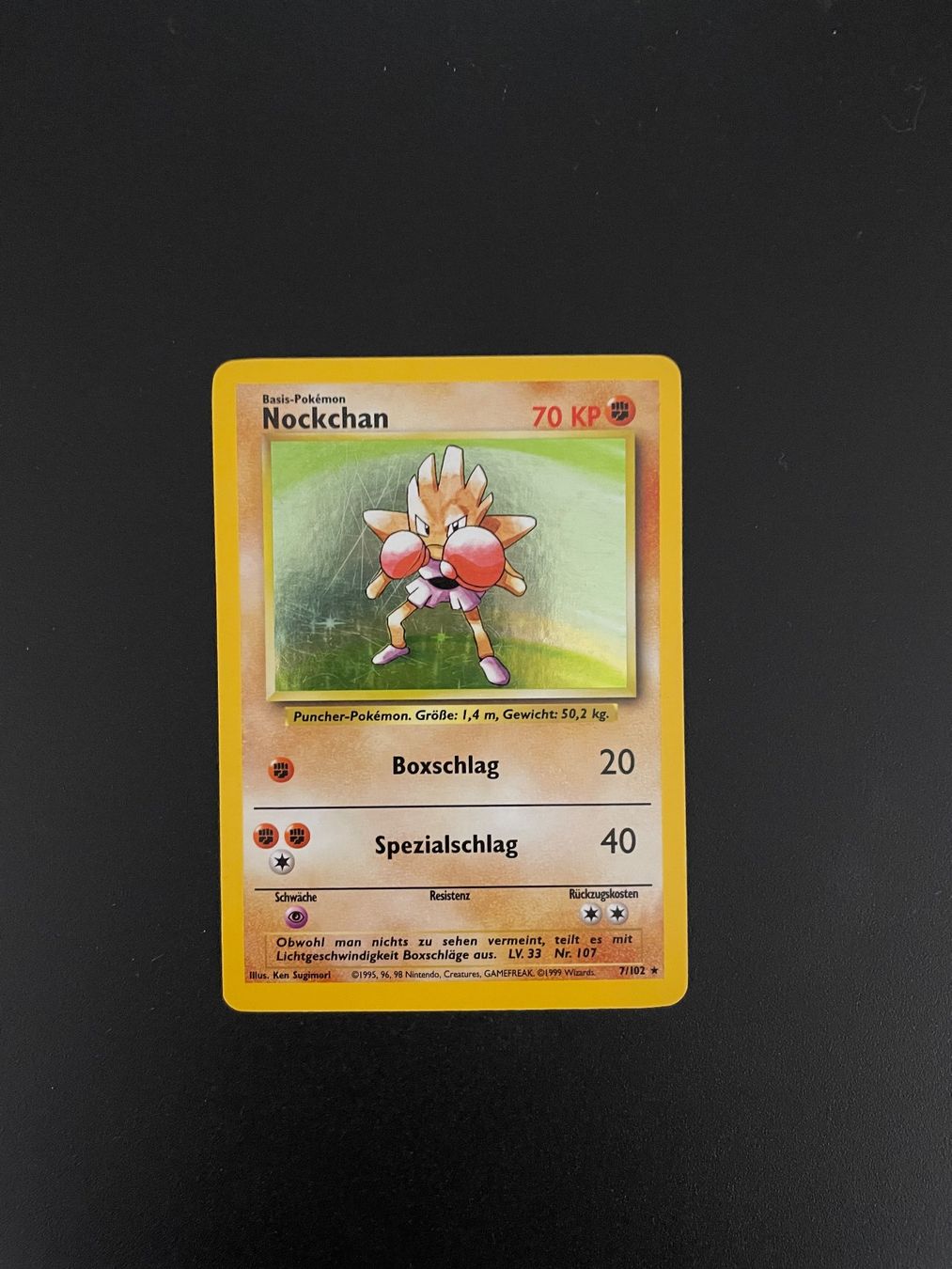 Pokémon Carte collezionabili: Pokémon Base Set Nockchan Holo 7/102 – Usato da Zürich venduto da kev_c5cb