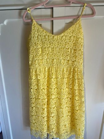 DAMEN SOMMERKLEID-GELB
