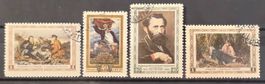 Sowjetunion UdSSR 1956 Maler Perow & Revolution 1905 gestemp