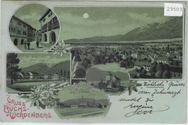 Gruss aus Buchs-Werdenberg - Litho