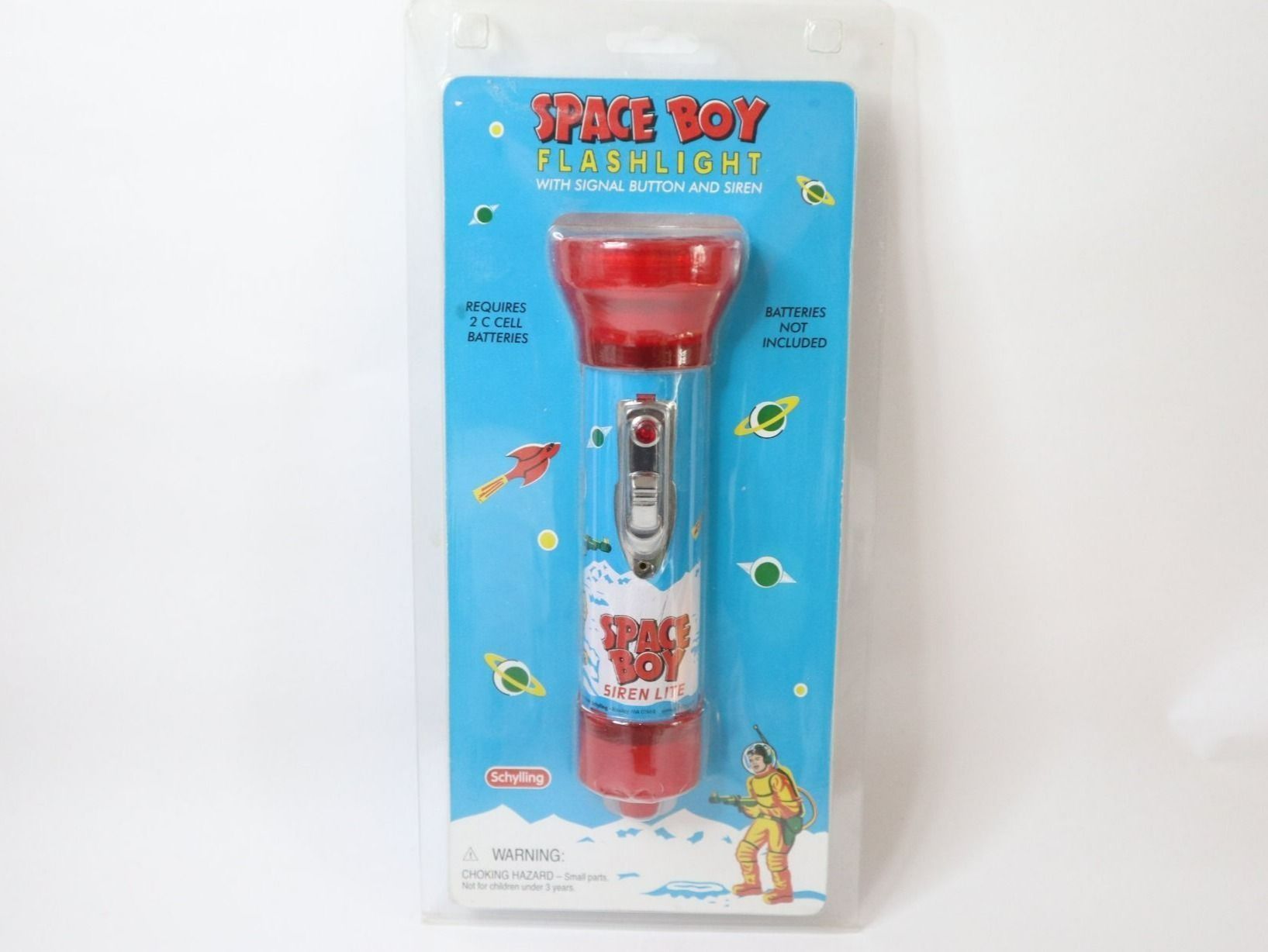 Giocattoli: Space Boy Taschenlampe mit Sirene Schylling 2003 – Nuovo (secondo la descrizione) da Eschenbach SG venduto da Astalavista