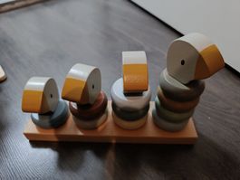 Little Dutch Holz Stapelspiel Vögel / Motorikspielzeug