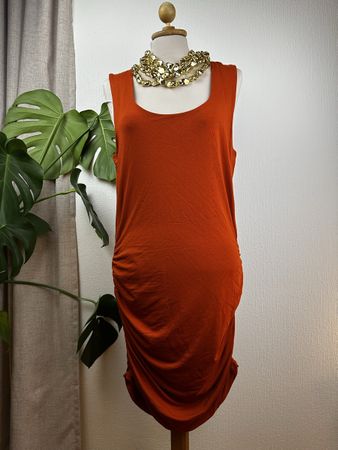 Robe Terracotta   Char collection drapée taille XL neuf