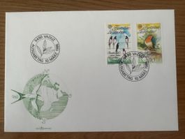 Ersttagsbrief FDC Liechtenstein 1986 Vögel Ausgabeumschlag