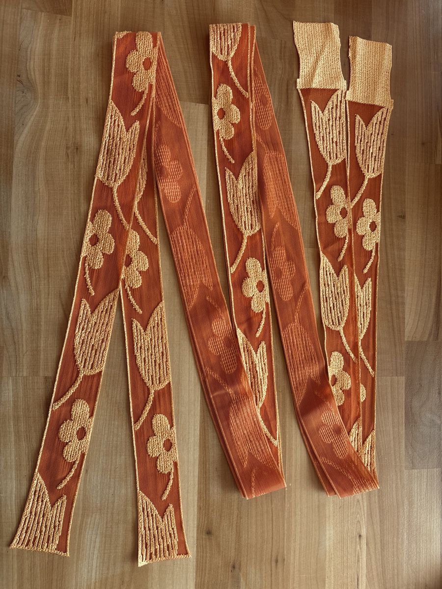 Tessuti: 2x Textil Band 240cm lang / Orange – Nuovo (secondo la descrizione) da Rümlang venduto da Sambas19