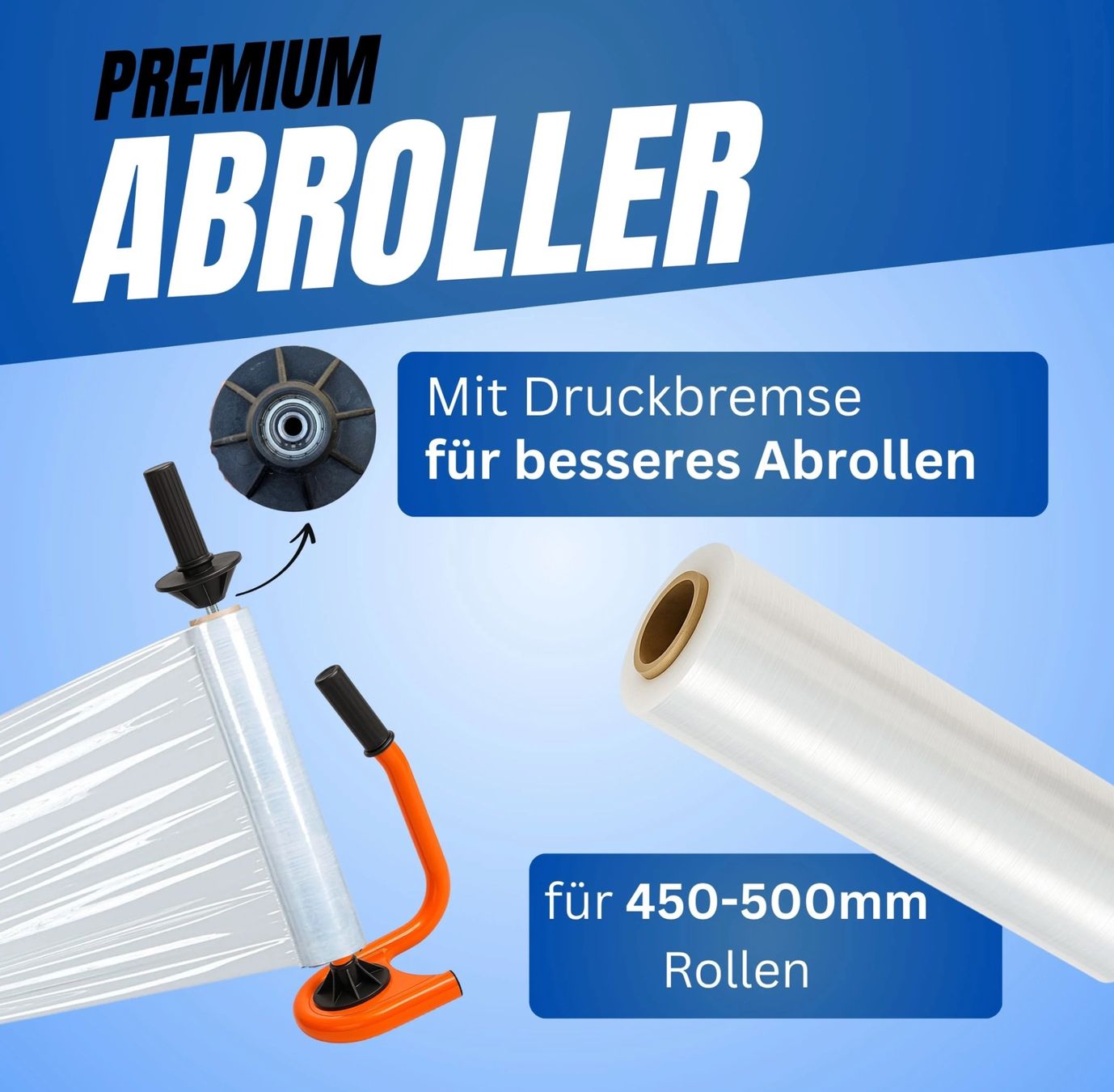 Autre stockage et transport: Stretchfolien Abroller Profi Orange – Neuf avec emballage d'origine à Bülach par RockBottomOffTheRamp 5