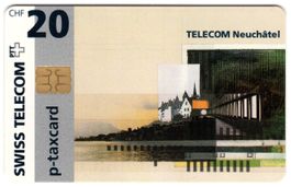 20 CHF TELECOM Neuchâtel - seltene Chip Geschenk Taxcard