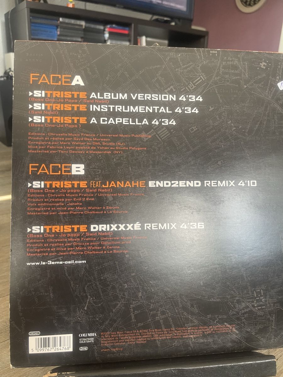 Dischi in vinile: Le3eme oeil / Sitriste  – Usato da Dagmersellen venduto da stonefinger 1
