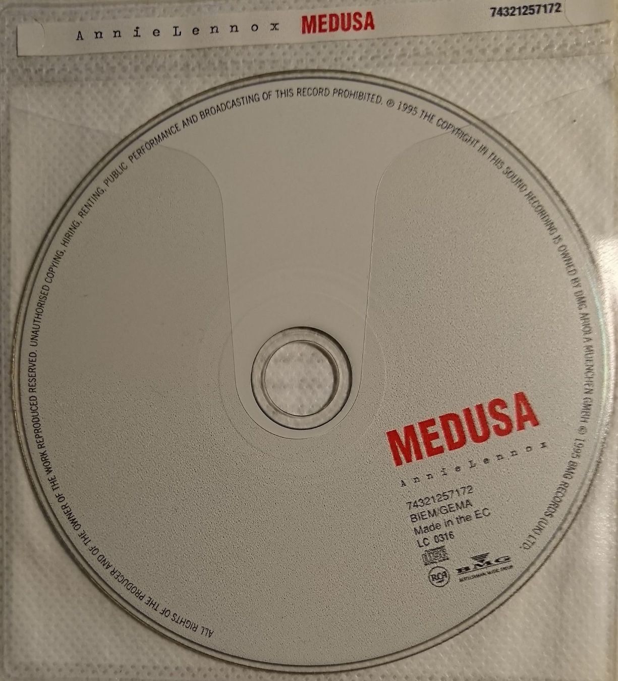 CD: ANNIE LENNOX Medusa – Usato da Zürich venduto da Raz88 1