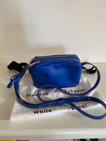 Proenza Schouler white label watts leder camera bag - cobalt