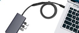 2meter USB-C 3.2 gen2 Verlängerung Kabel  20Gbps 5A PD 100W