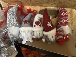5er Set Zwerge/Wichtel, Weihnachtsdeko, Handarbeit, Neu