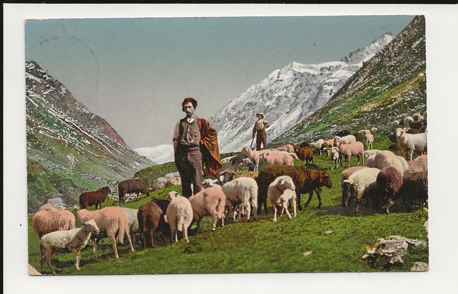 Ansichtskarten: AK ca 1920 Schäfer aus dem Graubündnerland – Gebraucht aus Greifensee von 315WDO
