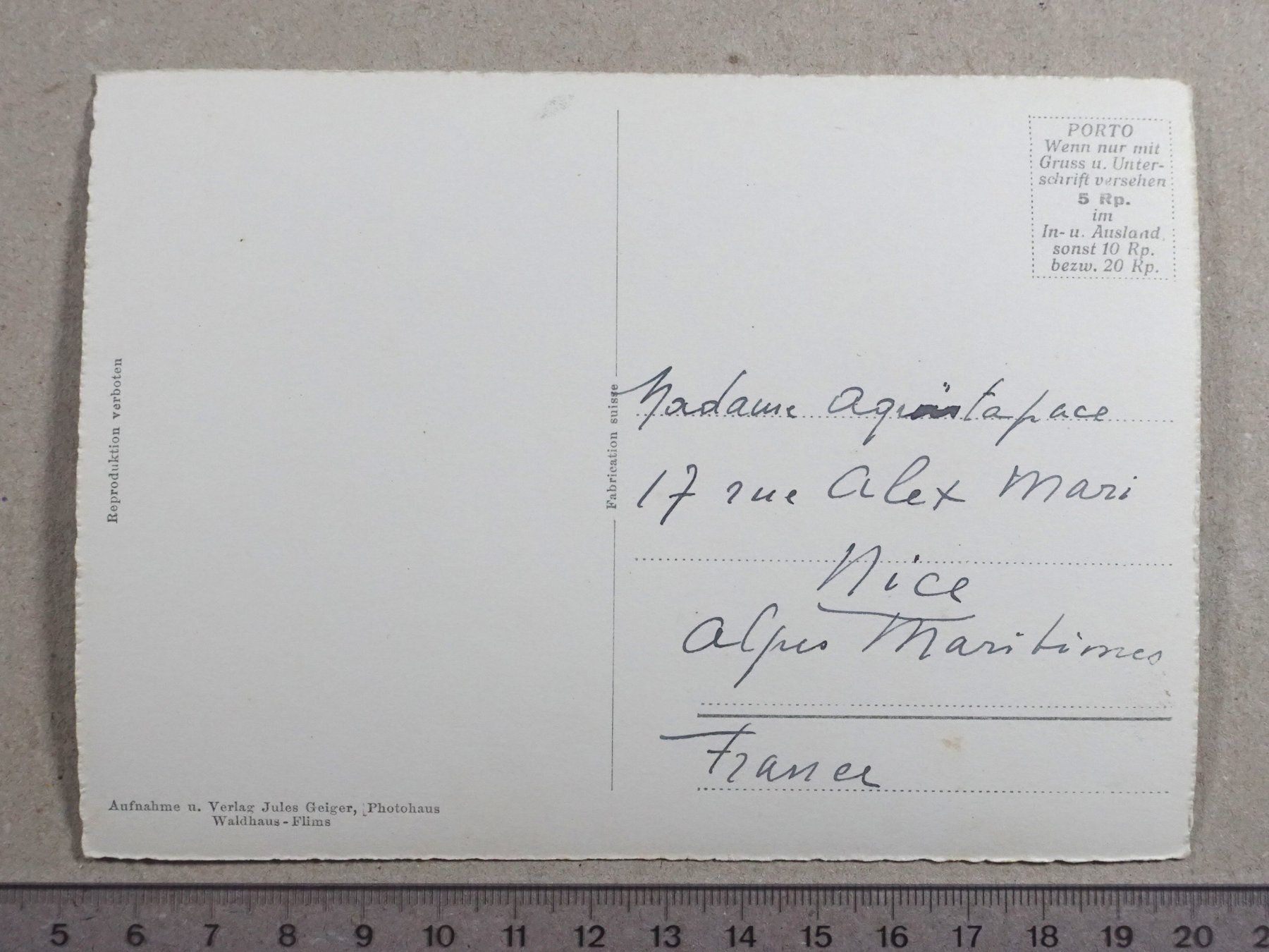 Cartoline postali: Flims - Waldhaus, Signina – Usato da Lenzburg venduto da fh1 1