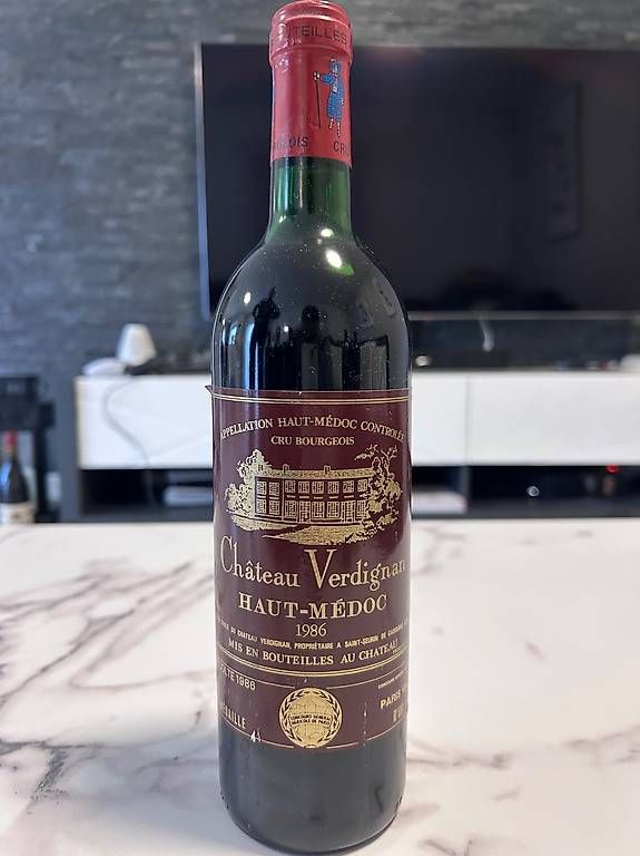 Vino: Vin Bordeaux, Château Verdignan 1986, 40frs – Usato da Genève venduto da app_fqz5