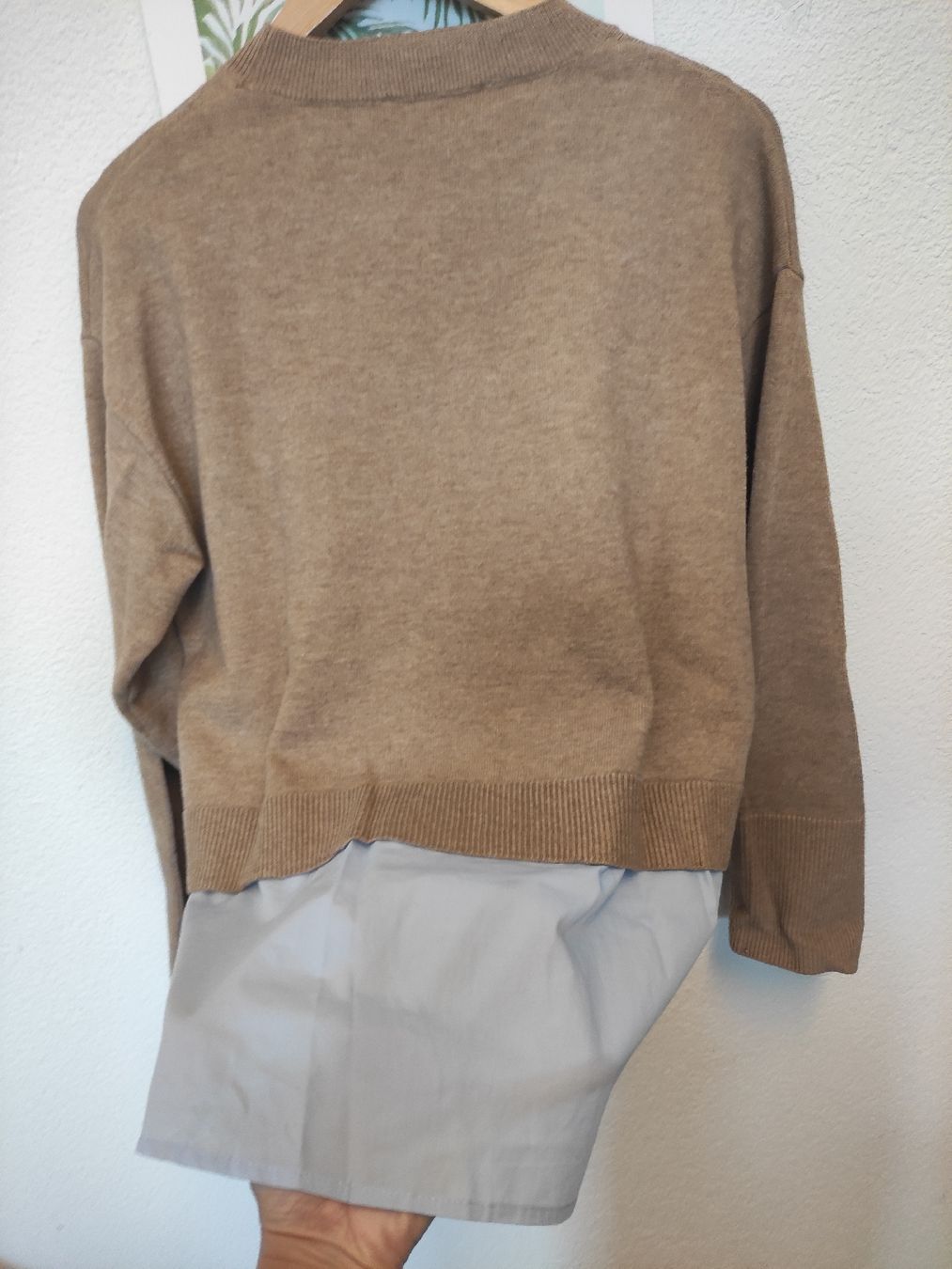 Mango Maglioni & Felpe: Pullover MNG Mango, beige mit Hemd-Einsatz Gr. XS  – Usato da Schliern b. Köniz venduto da Pecannut 5