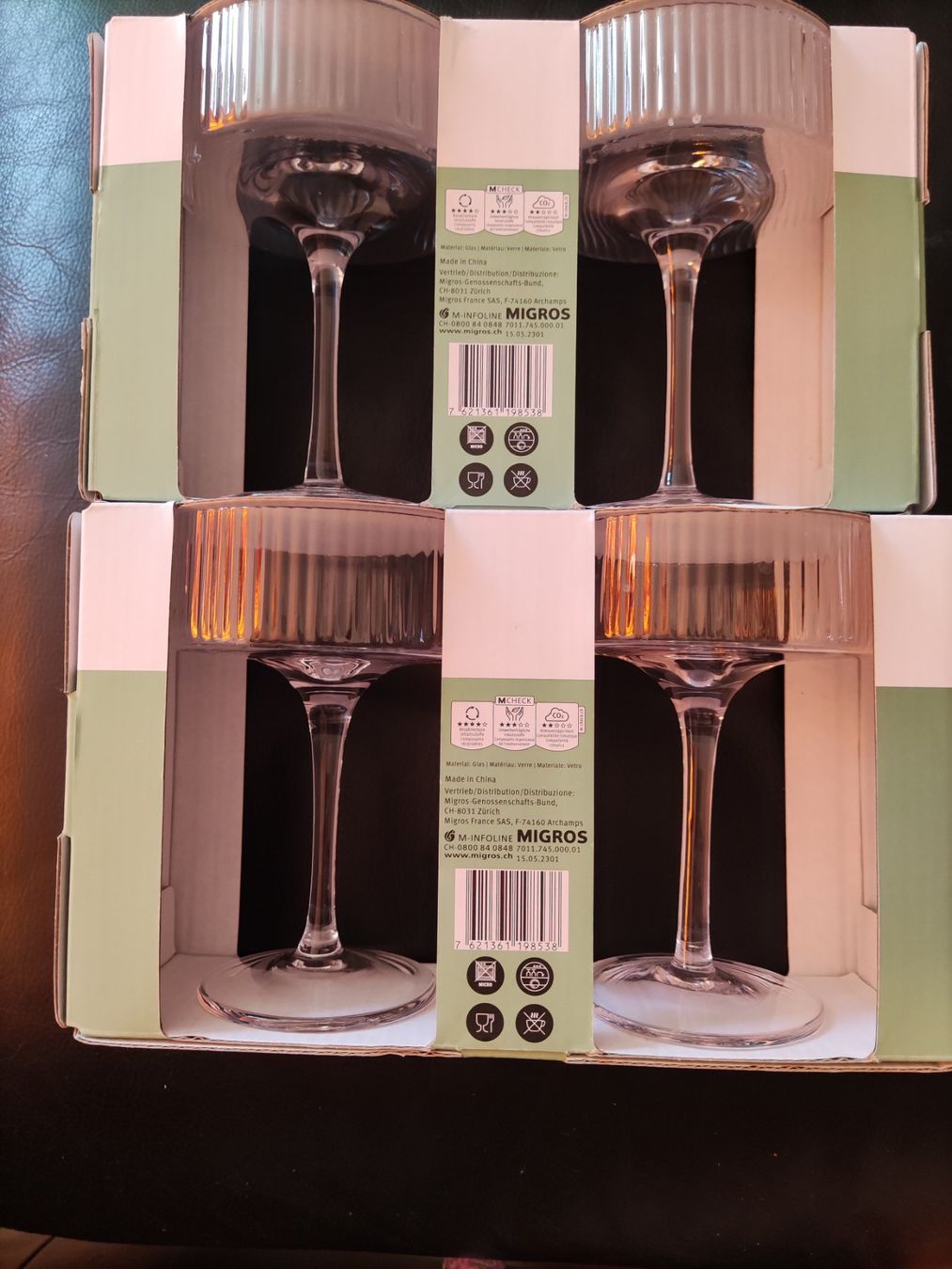 Migros Bicchieri: Migros Kitchen & Co. Champagnerglas Star transparent, 20cl – Nuovo e nell'imballaggio originale da Spreitenbach venduto da lucius2024 3