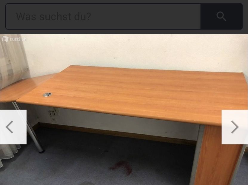 Scrivanie: Schreibtisch mit séparât anzufügendem Eckteil – Usato da Basel venduto da sch_9g6x