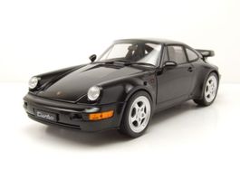 Porsche 911 / 964 Turbo 1989-1993 schwarz     1:18 von Welly