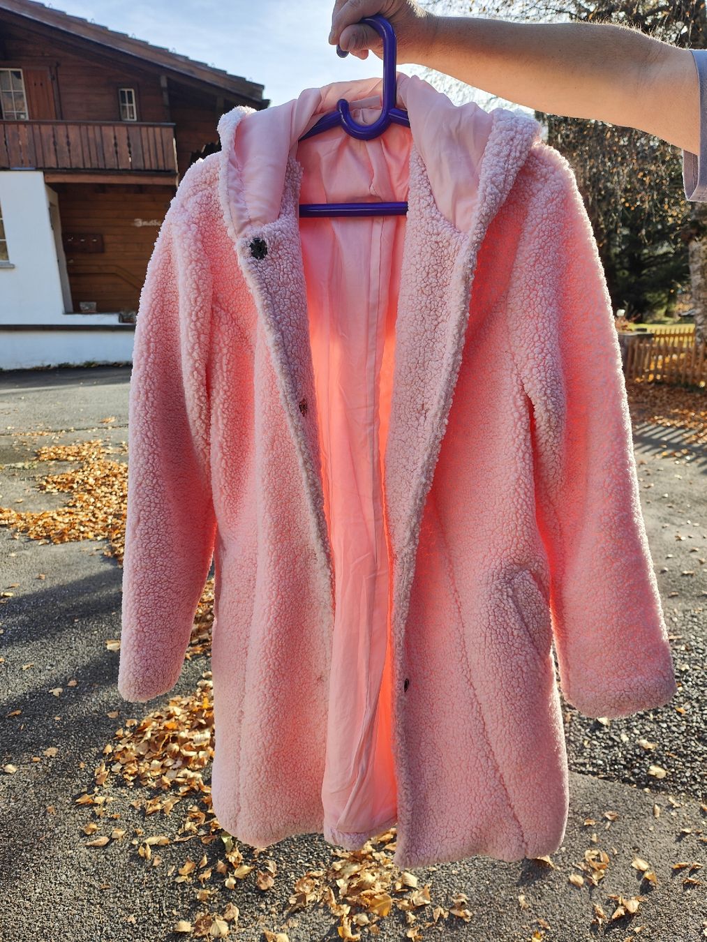Cappotti: Rosa Teddymantel – Nuovo (secondo la descrizione) da Adelboden venduto da Markusandra