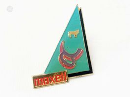 MAXELL Pin Logo Abzeichen Hi-Fi Cassette Tape Audio