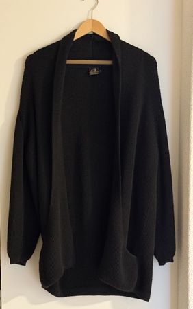 Mon Repos Strickjacke 100% Alpaka schwarz Grösse M