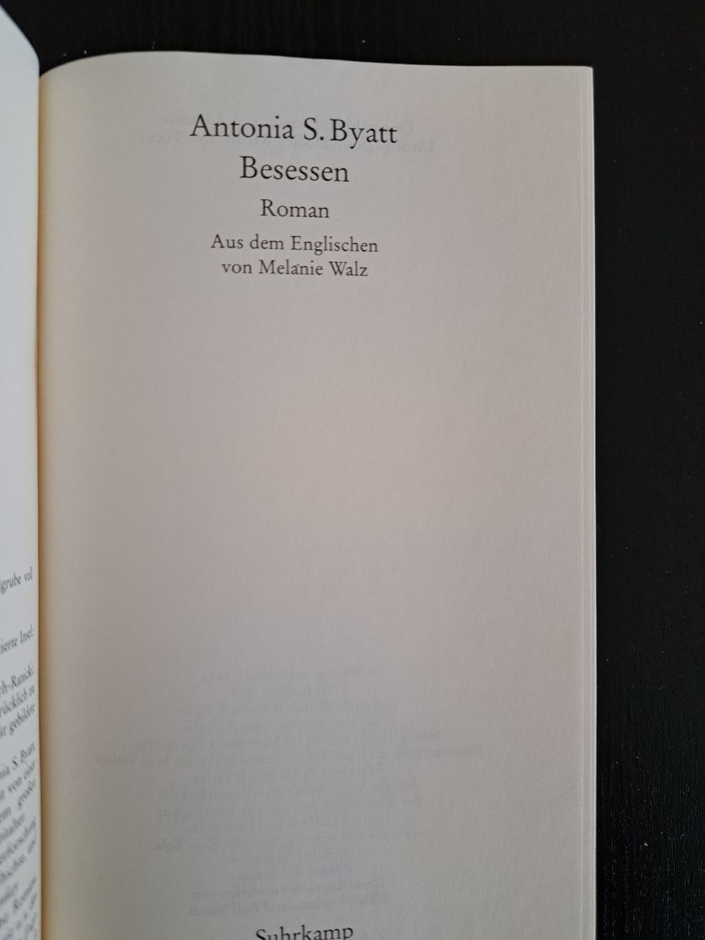 Libri: Antonio S. Blatt • Besessen • Roman – Usato da Ottenbach venduto da Rasenmaeeher 2