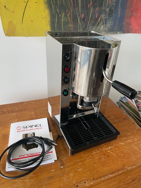 Spinel Pinocchio Inox XL Kaffeemaschine für Pads E.S.E (Gebraucht) in ...