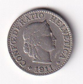 Tutti le monete: 10 Rappen 1911 rar – Usato da Neuchâtel venduto da karlpierrino